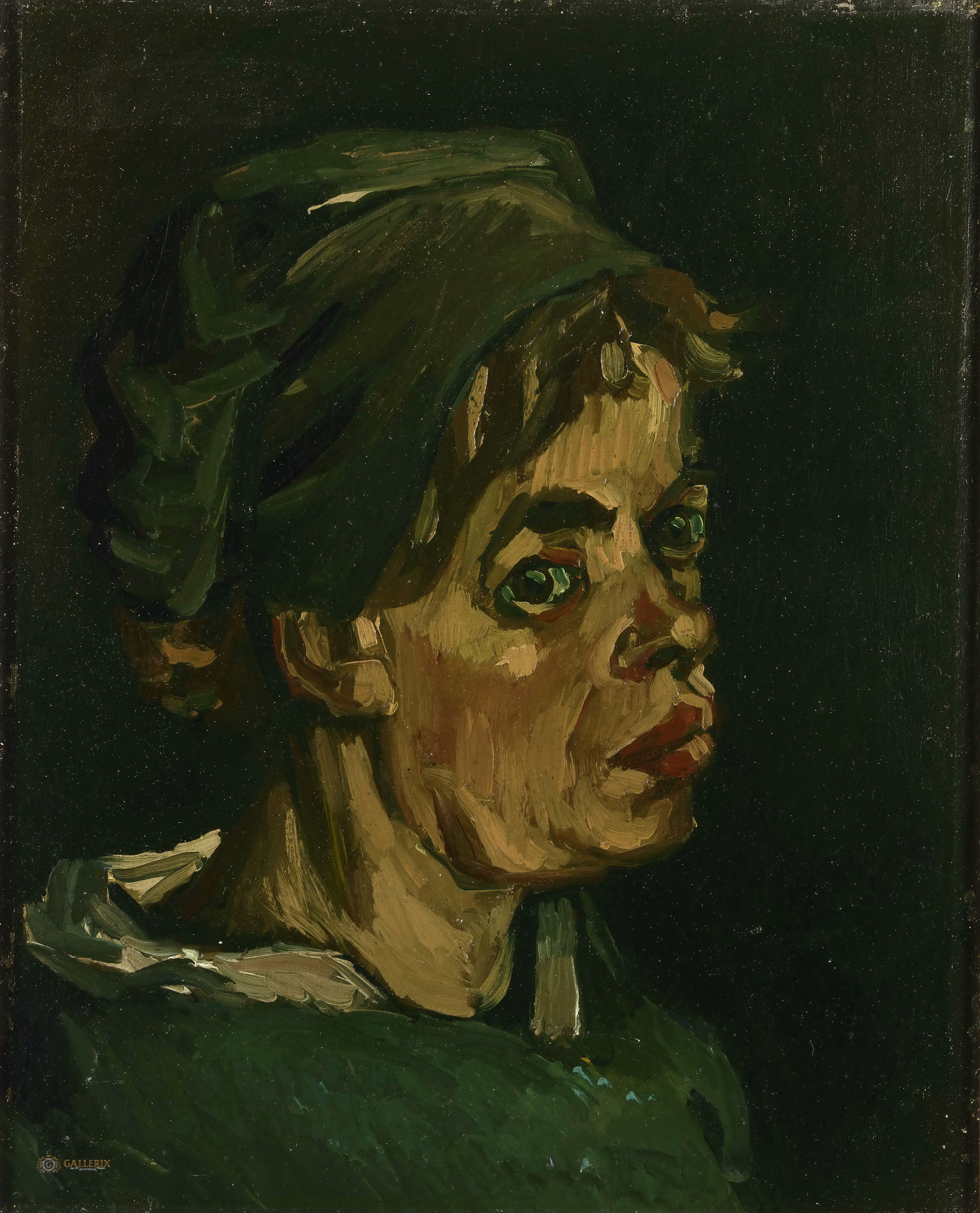 Винсент Ван Гог. "Голова женщины". 1885. Музей Ван Гога, Амстердам.